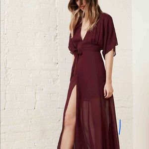Reformation signature wrap dress